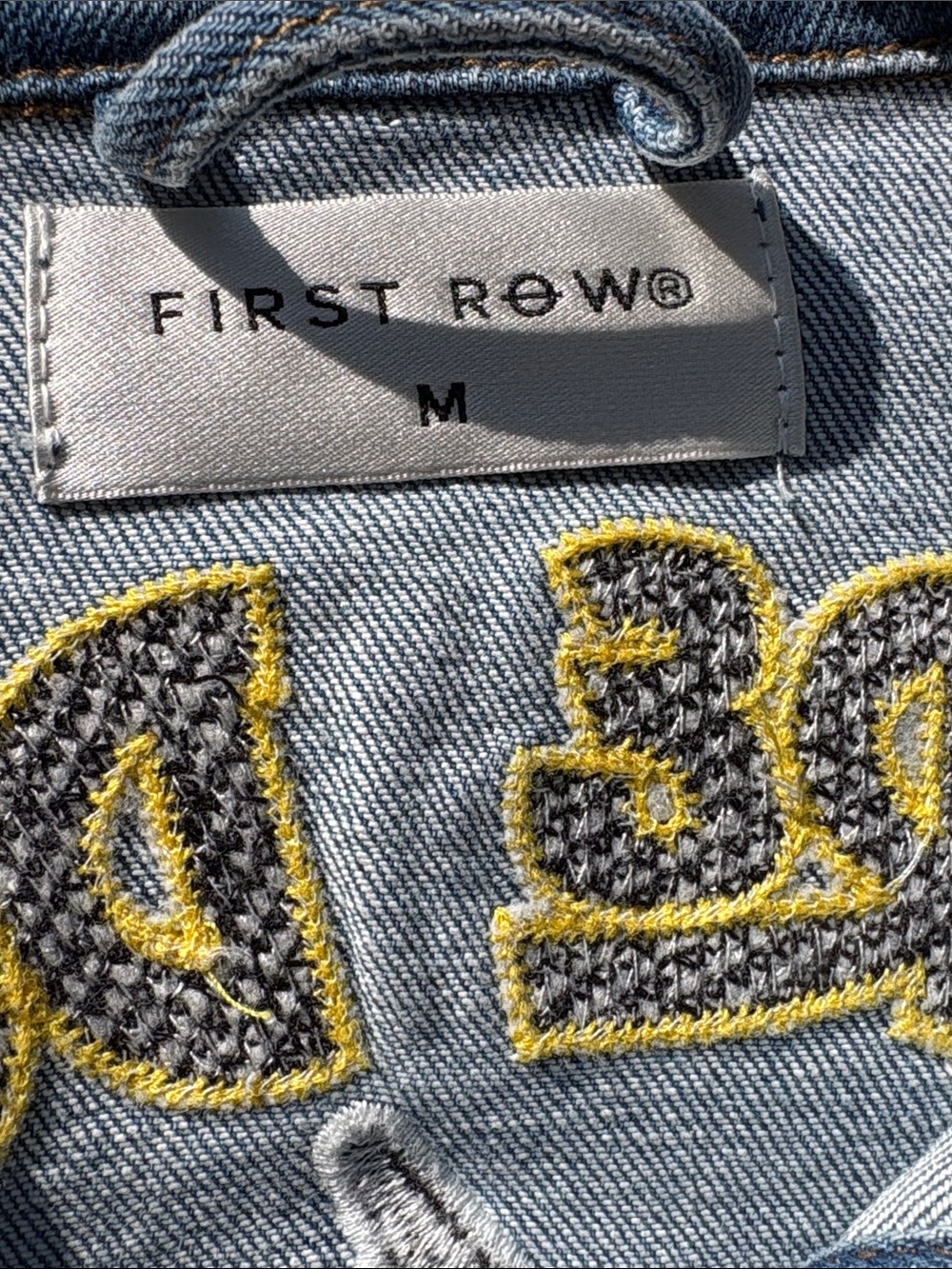 First Row medium positivity patch denim jacket!! - Picture 3 of 7